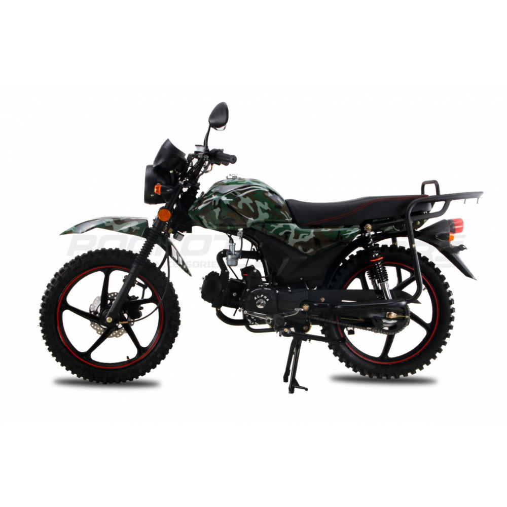 Мопед ROCKOT ALPHA OFFROAD M-12 (камуфляж глянцевый) МОТОУДАЧА. Магазин мототехники и садового инвентаря с доставкой по всей России