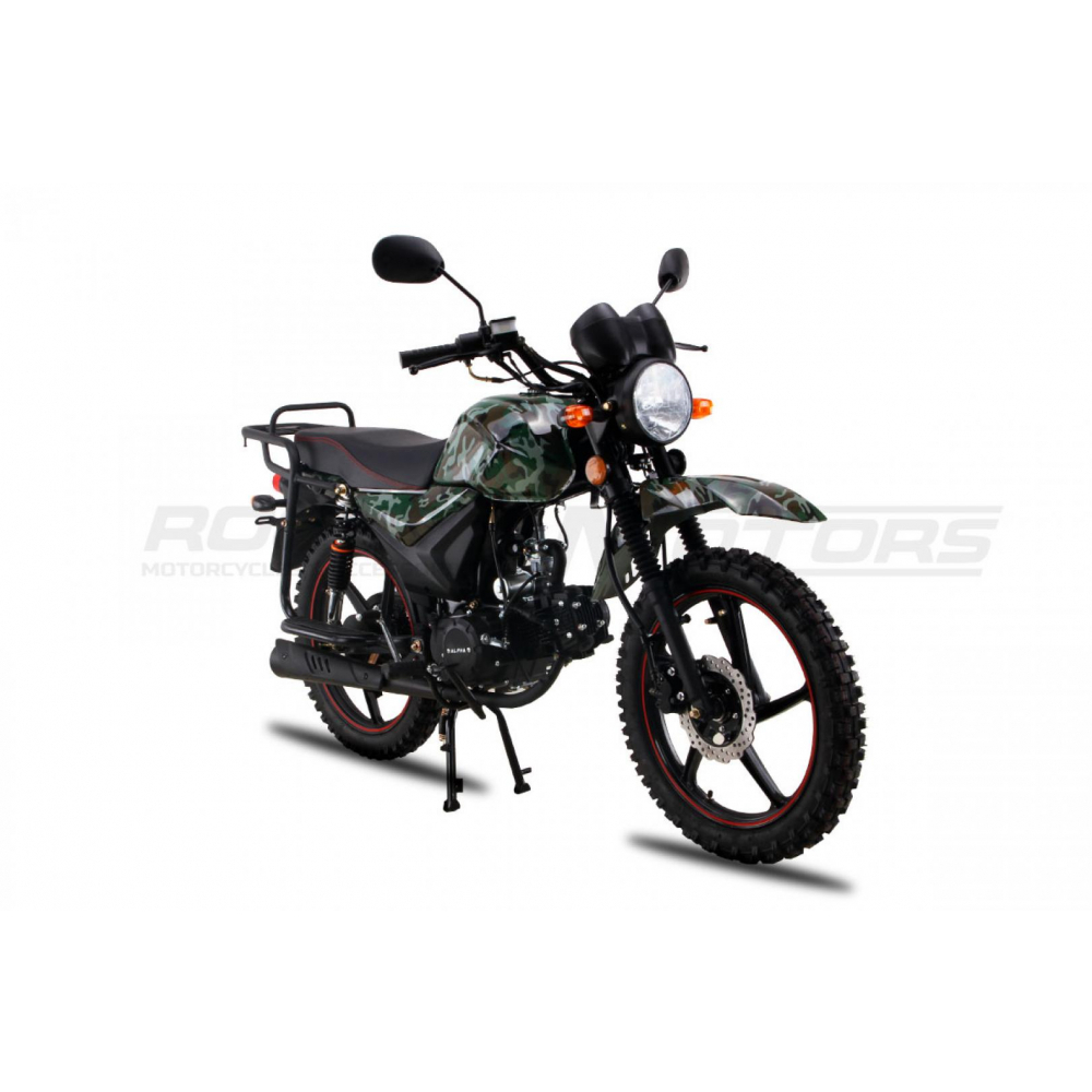 Мопед ROCKOT ALPHA OFFROAD M-12 (камуфляж глянцевый) МОТОУДАЧА. Магазин мототехники и садового инвентаря с доставкой по всей России