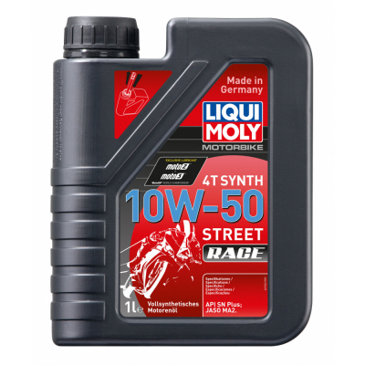 1502 LiquiMoly д/4-т.мотоц. Motorbike 4T Synth Street Race 10W-50 SN Plus MA2 (1л) МОТОУДАЧА. Магазин мототехники и садового инвентаря с доставкой по всей России
