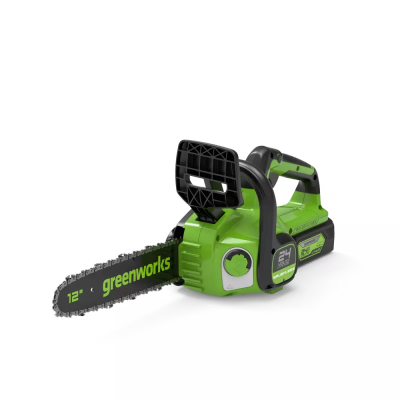 24В Цепная пила аккумуляторная GreenWorks GD24CS30, 24V, 30см, б/щ, без АКБ и ЗУ МОТОУДАЧА. Магазин мототехники и садового инвентаря с доставкой по всей России
