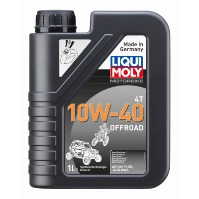 3055 LiquiMoly НС-синт. мот.масло д/4-т.мотоц. Motorbike 4T Offroad 10W-40 SN MA2 (1л) МОТОУДАЧА. Магазин мототехники и садового инвентаря с доставкой по всей России