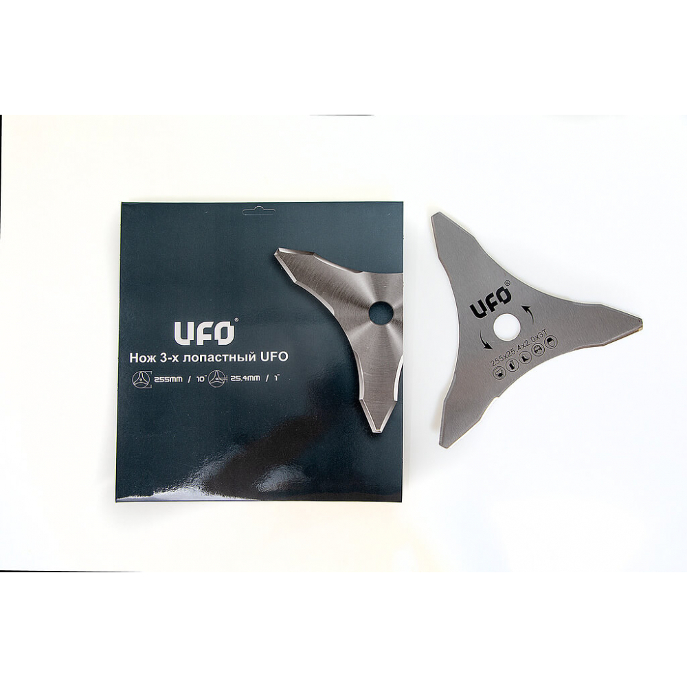 Нож 3Т UFO (255/25.4 мм, 2.0 мм) YK-DP МОТОУДАЧА. Магазин мототехники и садового инвентаря с доставкой по всей России