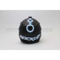 Шлем кроссовый ROCKOT RM-216 Tron (S) (черный/белый/синий матовый) МОТОУДАЧА. Магазин мототехники и садового инвентаря с доставкой по всей России