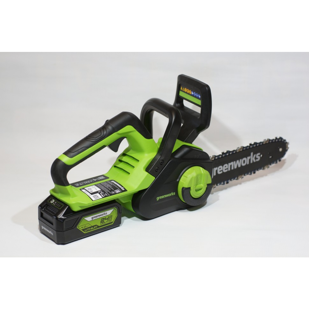 Цепная пила аккумуляторная GreenWorks G24CS25K2, 24V, 25см, c АКБ 2Ач и ЗУ МОТОУДАЧА. Магазин мототехники и садового инвентаря с доставкой по всей России