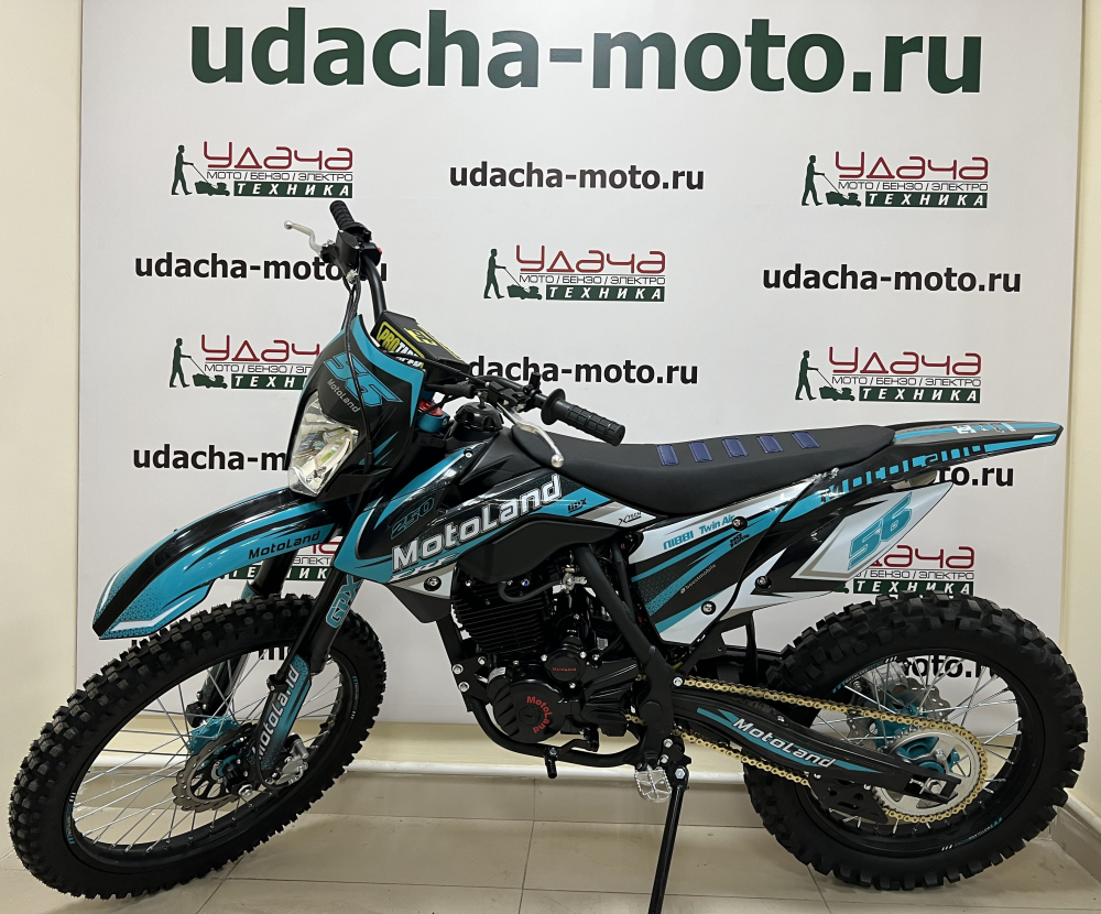 Мотоцикл Кросс Motoland CRF 250 (172FMM) синий МОТОУДАЧА. Магазин мототехники и садового инвентаря с доставкой по всей России