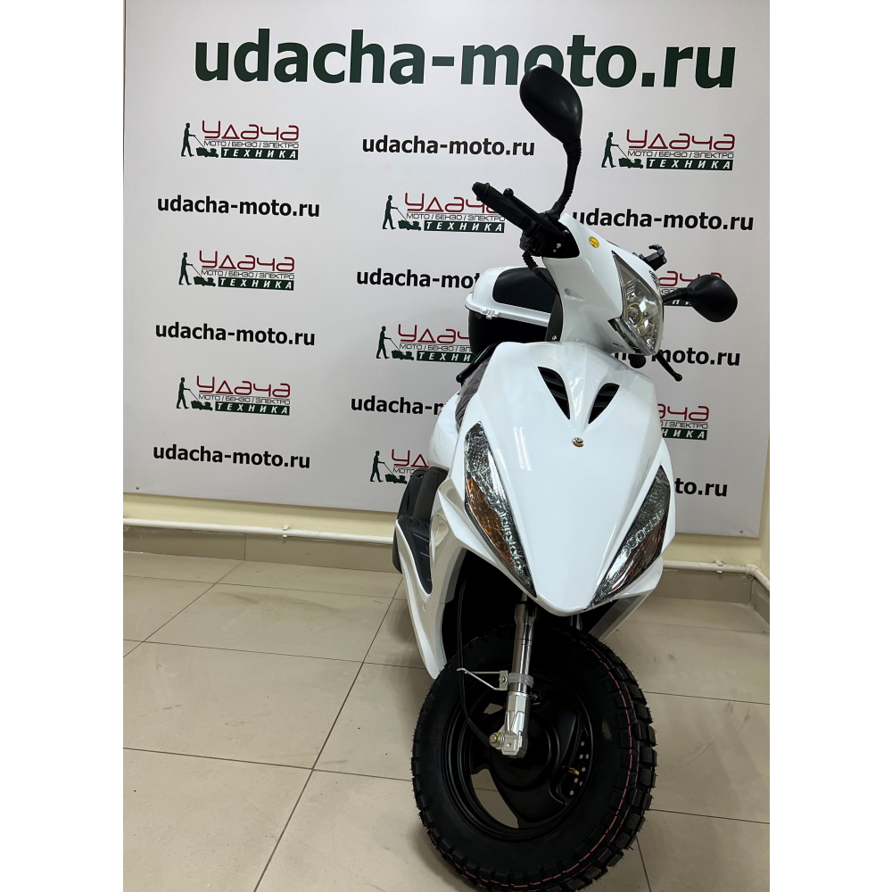 Скутер CORSA BY49QT-2A 49см3 (150) сигнализация (С КОФРОМ) Белый МОТОУДАЧА. Магазин мототехники и садового инвентаря с доставкой по всей России
