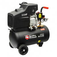 Компрессор поршневой масляный QUATTRO ELEMENTI KM 24-260 ( 260л/мин, 24л, 2,5 л.с, 8 бар, 25кг) МОТОУДАЧА. Магазин мототехники и садового инвентаря с доставкой по всей России