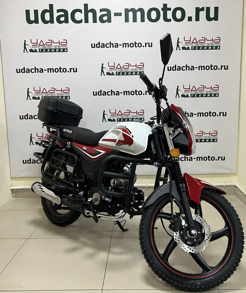 Мопед Альфа RS LUX 11 (LM48-B) красный (А) МОТОУДАЧА. Магазин мототехники и садового инвентаря с доставкой по всей России