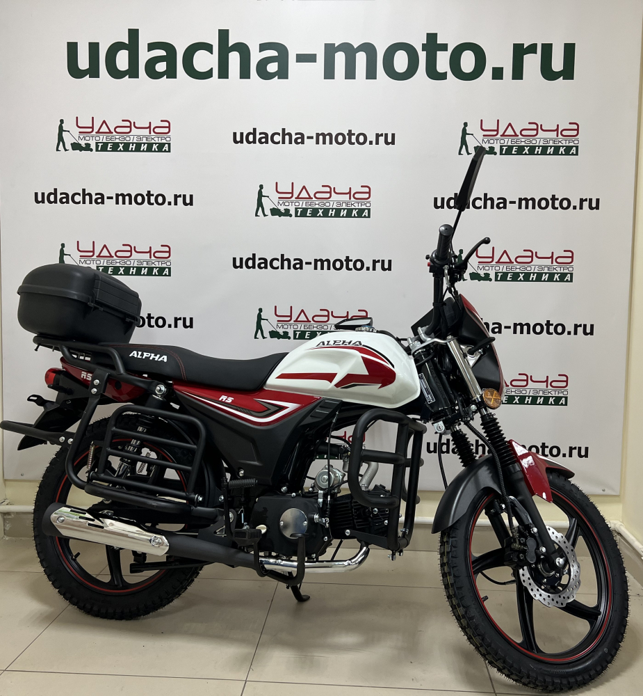 Мопед Альфа RS LUX 11 (LM48-B) красный (А) МОТОУДАЧА. Магазин мототехники и садового инвентаря с доставкой по всей России