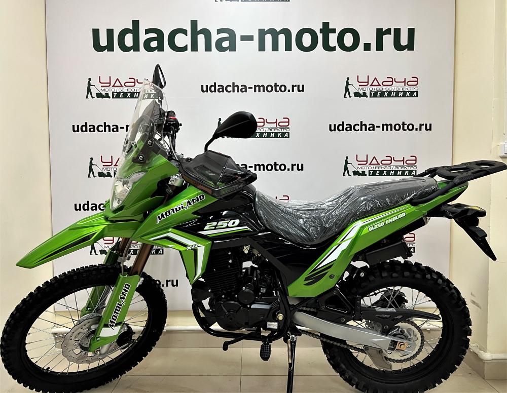 Мотоцикл Motoland GL250 ENDURO (172FMM-5/PR250) (XL250-В) зеленый МОТОУДАЧА. Магазин мототехники и садового инвентаря с доставкой по всей России