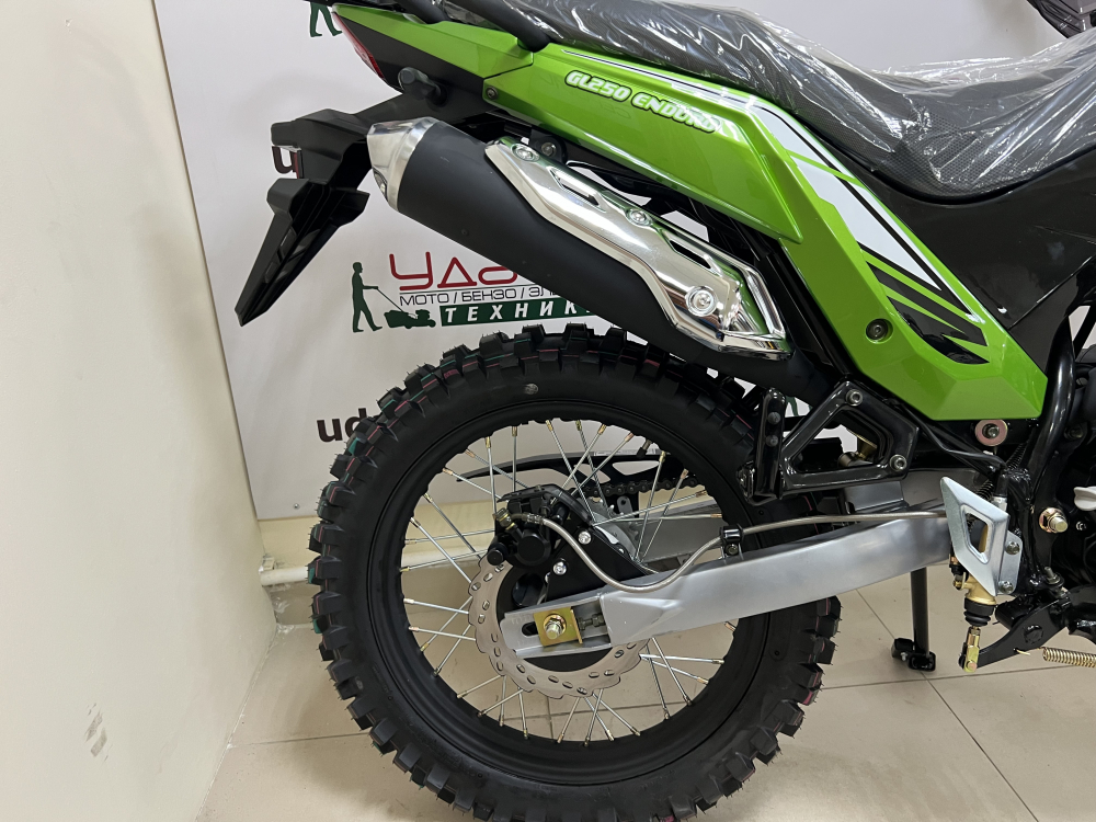 Мотоцикл Motoland GL250 ENDURO (172FMM-5/PR250) (XL250-В) зеленый МОТОУДАЧА. Магазин мототехники и садового инвентаря с доставкой по всей России