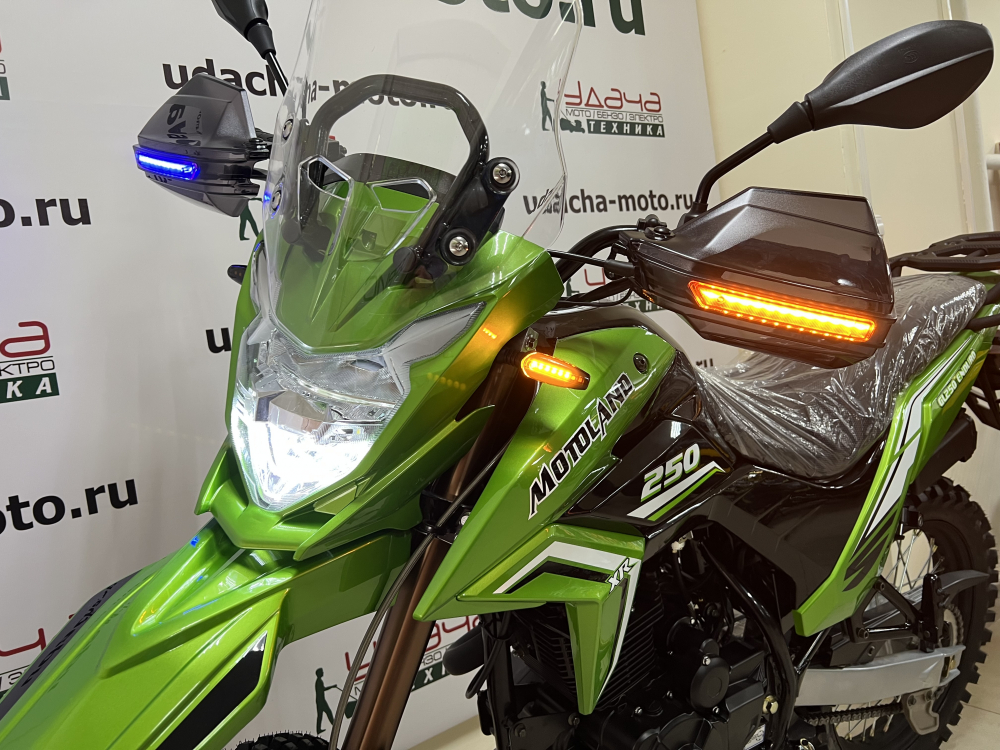Мотоцикл Motoland GL250 ENDURO (172FMM-5/PR250) (XL250-В) зеленый МОТОУДАЧА. Магазин мототехники и садового инвентаря с доставкой по всей России