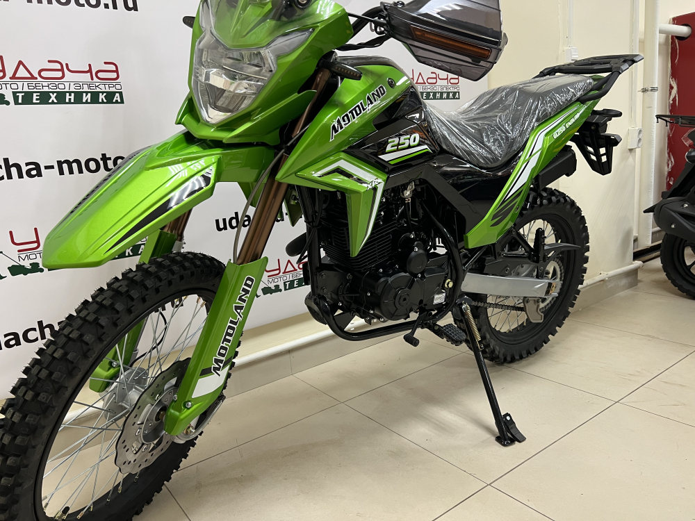 Мотоцикл Motoland GL250 ENDURO (172FMM-5/PR250) (XL250-В) зеленый МОТОУДАЧА. Магазин мототехники и садового инвентаря с доставкой по всей России