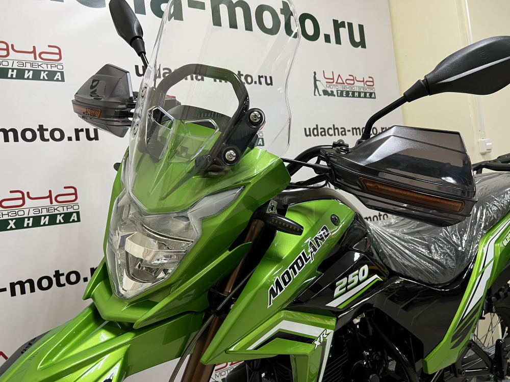 Мотоцикл Motoland GL250 ENDURO (172FMM-5/PR250) (XL250-В) зеленый МОТОУДАЧА. Магазин мототехники и садового инвентаря с доставкой по всей России