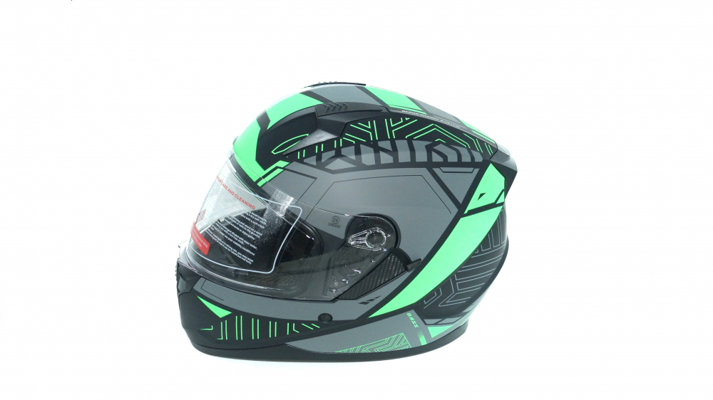 Мотошлем RACER BLD-M67E (XXL) черный/зеленый (9) интеграл МОТОУДАЧА. Магазин мототехники и садового инвентаря с доставкой по всей России