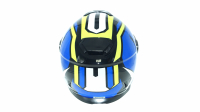Мотошлем RACER BLD-M62 (M) синий/желтый (9) интеграл МОТОУДАЧА. Магазин мототехники и садового инвентаря с доставкой по всей России