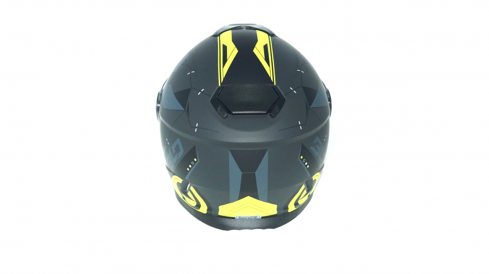 Мотошлем RACER BLD-M62 (M) серый/желтый (9) интеграл МОТОУДАЧА. Магазин мототехники и садового инвентаря с доставкой по всей России
