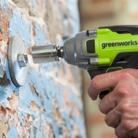 24В Гайковерт ударный аккумуляторный Greenworks GD24IW, 24V, бесщеточный, без АКБ и ЗУ МОТОУДАЧА. Магазин мототехники и садового инвентаря с доставкой по всей России