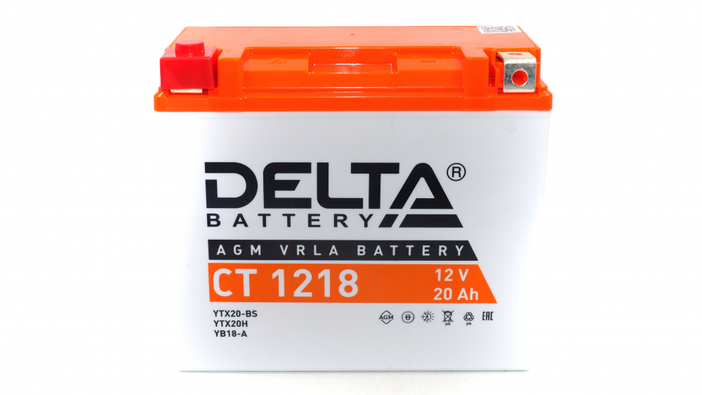 СT 1218 Delta Аккумуляторная батарея МОТОУДАЧА. Магазин мототехники и садового инвентаря с доставкой по всей России