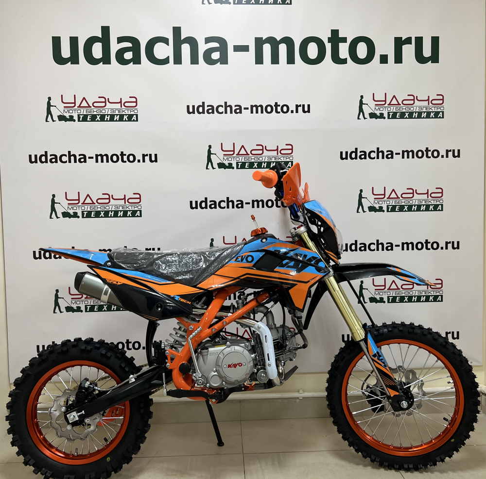 Питбайк KAYO EVOLUTION YX140EM 17/14 KRZ (механ. сцепл., эл. стартер) МОТОУДАЧА. Магазин мототехники и садового инвентаря с доставкой по всей России
