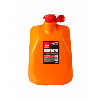 AEG Канистра  20л BARREL усиленная для топлива (оранжевая) МОТОУДАЧА. Магазин мототехники и садового инвентаря с доставкой по всей России