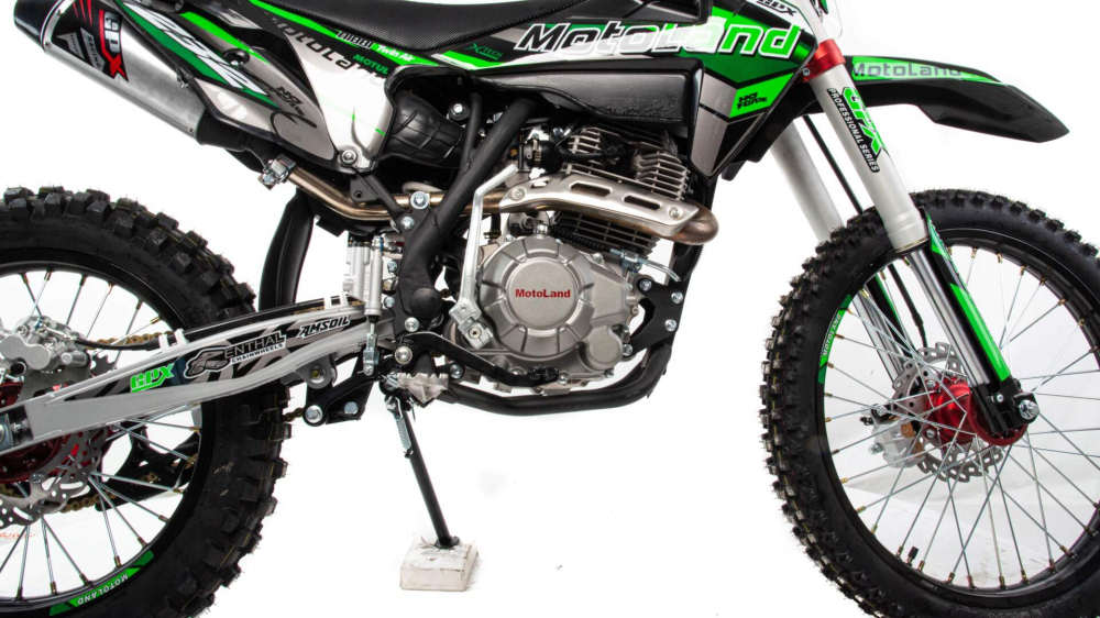 Мотоцикл Кросс Motoland XT300 HS (175FMN) (BB-300cc) зеленый МОТОУДАЧА. Магазин мототехники и садового инвентаря с доставкой по всей России