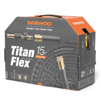 Шланг TitanFlex гибридный, длина 15м, диаметр  5/8" (15мм), с комплектом для полива  НОВИНКА МОТОУДАЧА. Магазин мототехники и садового инвентаря с доставкой по всей России
