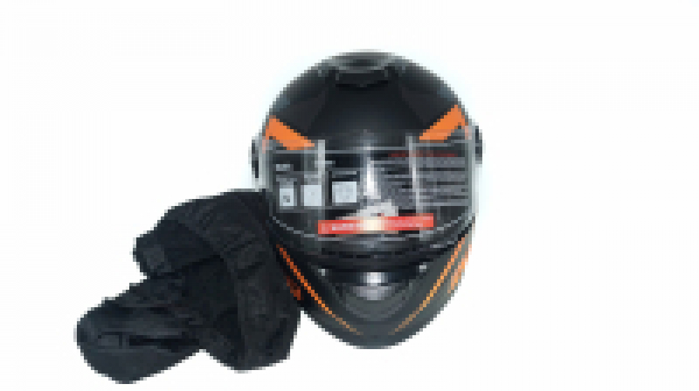 Мотошлем RACER BLD-M62 (L) черный/оранжевый (9) интеграл МОТОУДАЧА. Магазин мототехники и садового инвентаря с доставкой по всей России