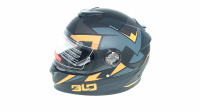 Мотошлем RACER BLD-M62 (L) черный/оранжевый (9) интеграл МОТОУДАЧА. Магазин мототехники и садового инвентаря с доставкой по всей России