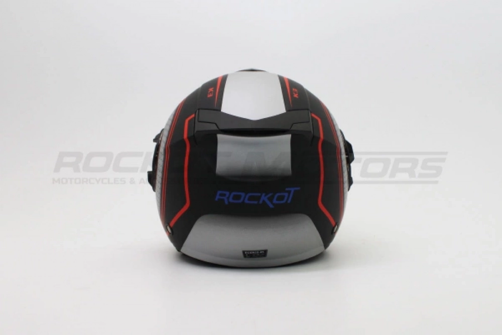 Шлем открытый с двойным стеклом ROCKOT PD-625 KL (M) (черный/красный матовый) МОТОУДАЧА. Магазин мототехники и садового инвентаря с доставкой по всей России