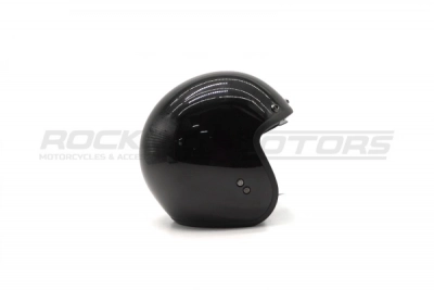 Шлем открытый с козырьком ROCKOT RM-391 Classic Black (S) (черный глянцевый однотонный) МОТОУДАЧА. Магазин мототехники и садового инвентаря с доставкой по всей России