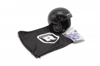 Шлем открытый с козырьком ROCKOT RM-391 Classic Black (S) (черный глянцевый однотонный) МОТОУДАЧА. Магазин мототехники и садового инвентаря с доставкой по всей России