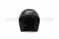 Шлем открытый с козырьком ROCKOT RM-391 Classic Black (S) (черный глянцевый однотонный) МОТОУДАЧА. Магазин мототехники и садового инвентаря с доставкой по всей России