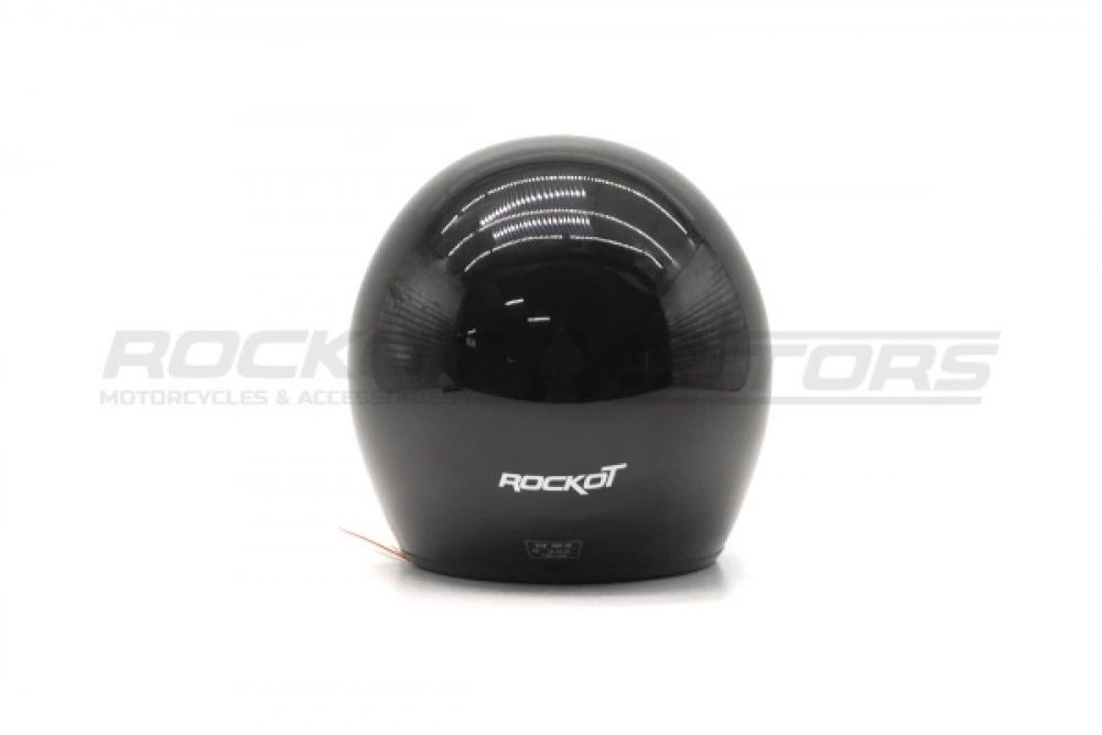 Шлем открытый с козырьком ROCKOT RM-391 Classic Black (S) (черный глянцевый однотонный) МОТОУДАЧА. Магазин мототехники и садового инвентаря с доставкой по всей России