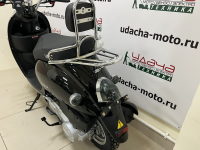 Скутер VENTO RETRO 49cc (150) сигнализация (99кг/100кг) (BLACK) Чёрный глянцевый МОТОУДАЧА. Магазин мототехники и садового инвентаря с доставкой по всей России