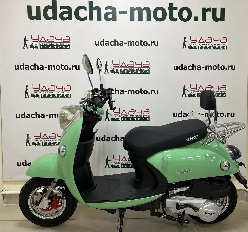 Скутер VENTO RETRO 49cc (150) сигнализация (99кг/100кг) GREEN (Мятный) МОТОУДАЧА. Магазин мототехники и садового инвентаря с доставкой по всей России