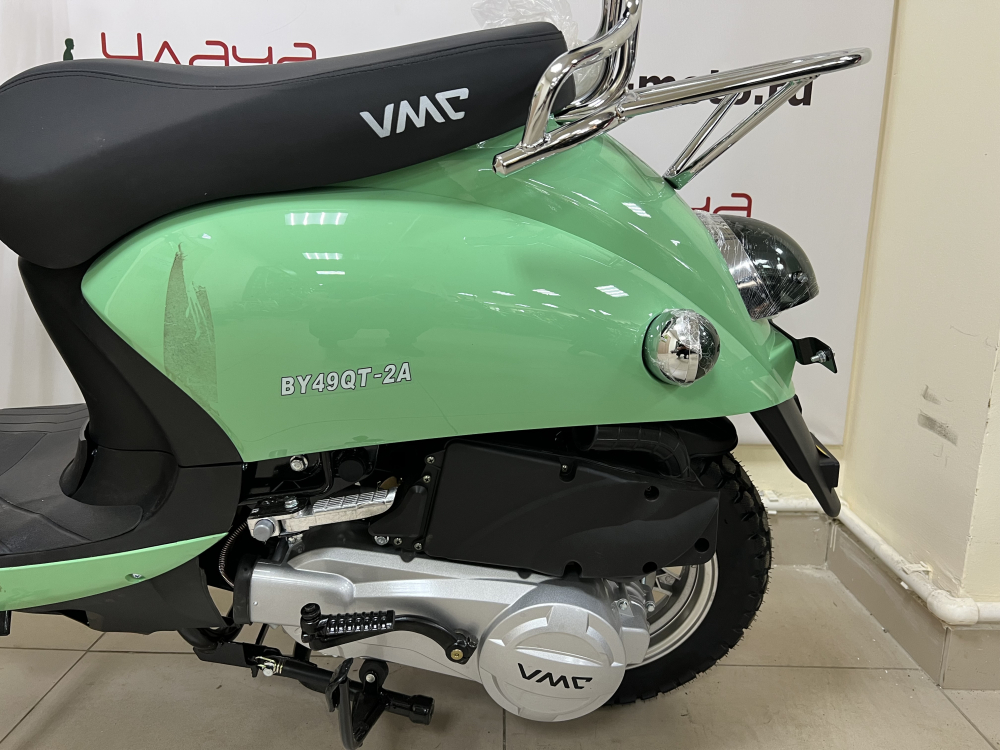 Скутер VENTO RETRO 49cc (150) сигнализация (99кг/100кг) GREEN (Мятный) МОТОУДАЧА. Магазин мототехники и садового инвентаря с доставкой по всей России