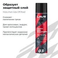 LAVR MOTO Смазка цепи Внедорожная, 400мл МОТОУДАЧА. Магазин мототехники и садового инвентаря с доставкой по всей России