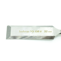 Стамеска плоская Bohrer 32 мм по дереву (сталь CrV) двухкомпонентная рукоятка (60/10/1) МОТОУДАЧА. Магазин мототехники и садового инвентаря с доставкой по всей России