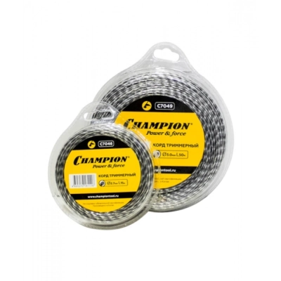 Корд трим.CHAMPION  Tri-twist 2.7мм*15м (витой треугольник), CHAMPION, C7046 МОТОУДАЧА. Магазин мототехники и садового инвентаря с доставкой по всей России