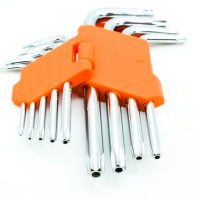 Набор ключей Bohrer шестигранных (имбусовых) TORX (T10;T15;T20;T25;T27;T30;T40;T45;T50) (9 шт.) (ста МОТОУДАЧА. Магазин мототехники и садового инвентаря с доставкой по всей России