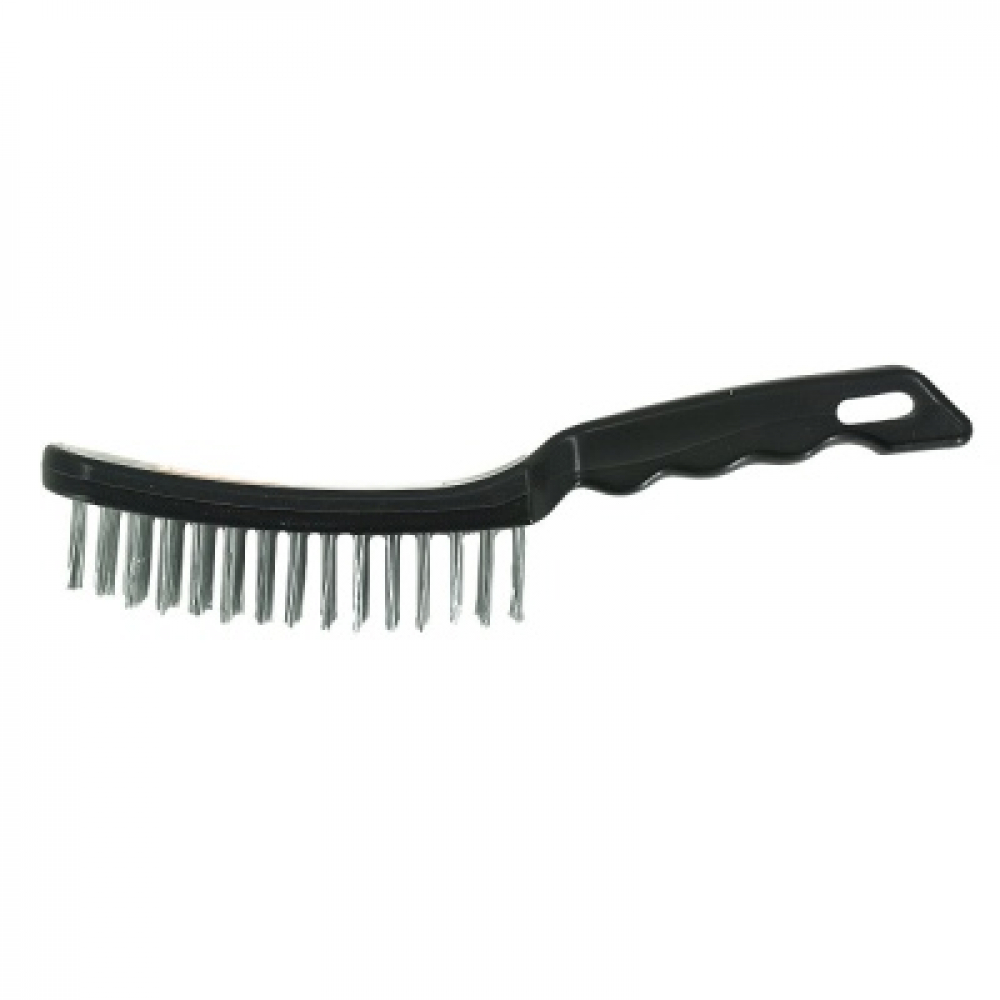 Щётка Bohrer с 6-ти рядной стальной оцинкованной проволокой (пластиковая рукоятка) (120/12/1) МОТОУДАЧА. Магазин мототехники и садового инвентаря с доставкой по всей России