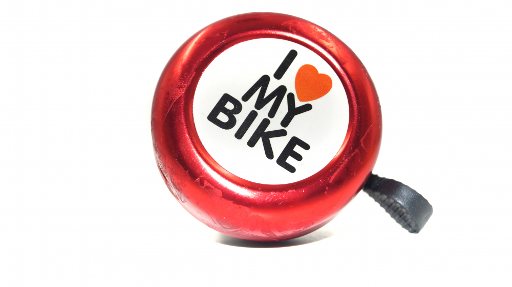 Звонок алюм/пластик "I love my bike" Вело МОТОУДАЧА. Магазин мототехники и садового инвентаря с доставкой по всей России