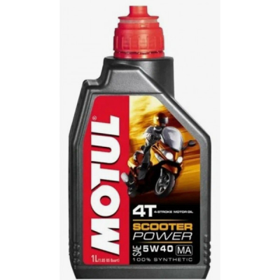 MOTUL SCOOTER POWER 4T (MA) 5w40, 1л. 100% синт. (для 4T скутеров) (масло моторн.) МОТОУДАЧА. Магазин мототехники и садового инвентаря  в Калуге