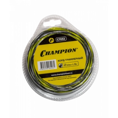 Корд трим.CHAMPION  Tornado 3.0мм*  12м (витой квадрат), CHAMPION, C7052 МОТОУДАЧА. Магазин мототехники и садового инвентаря с доставкой по всей России