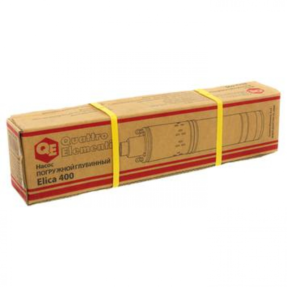 Насос глубинный QUATTRO ELEMENTI ELICA 400 (400 Вт, 2100 л/ч, для чистой, 50 м, 7.4 кг, нерж.корпус, МОТОУДАЧА. Магазин мототехники и садового инвентаря с доставкой по всей России