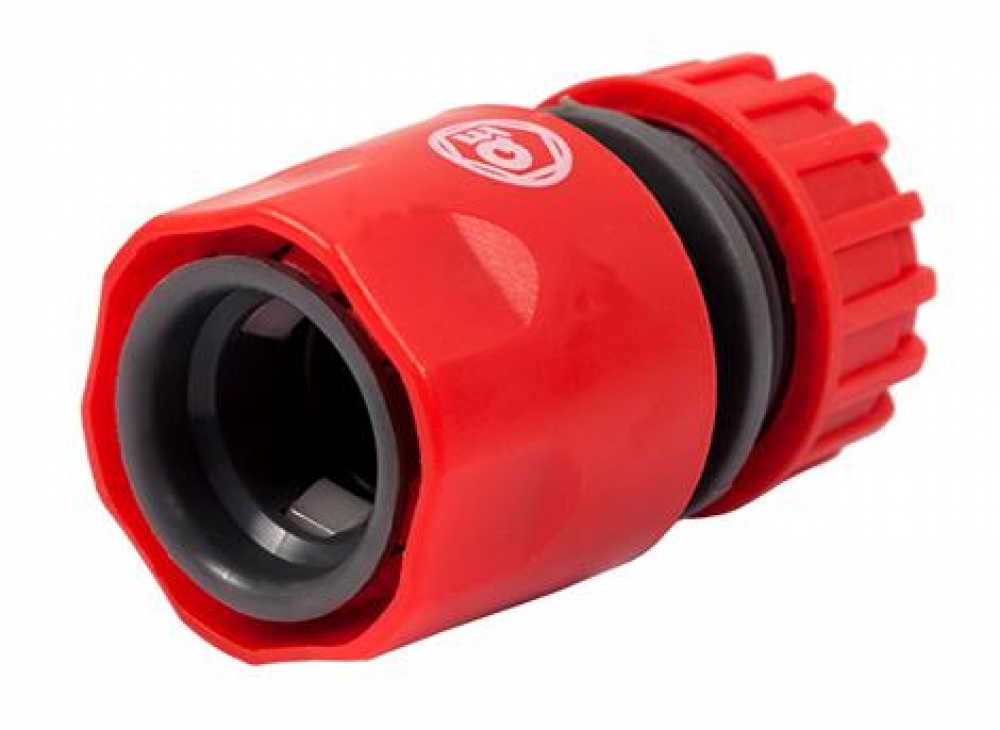 Соединитель быстроразъемный QUATTRO ELEMENTI для шланга 1/2", пластик МОТОУДАЧА. Магазин мототехники и садового инвентаря с доставкой по всей России