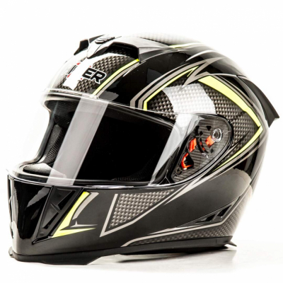 Шлем мото интеграл HIZER J5311 (XL) #1 black/lemon МОТОУДАЧА. Магазин мототехники и садового инвентаря с доставкой по всей России