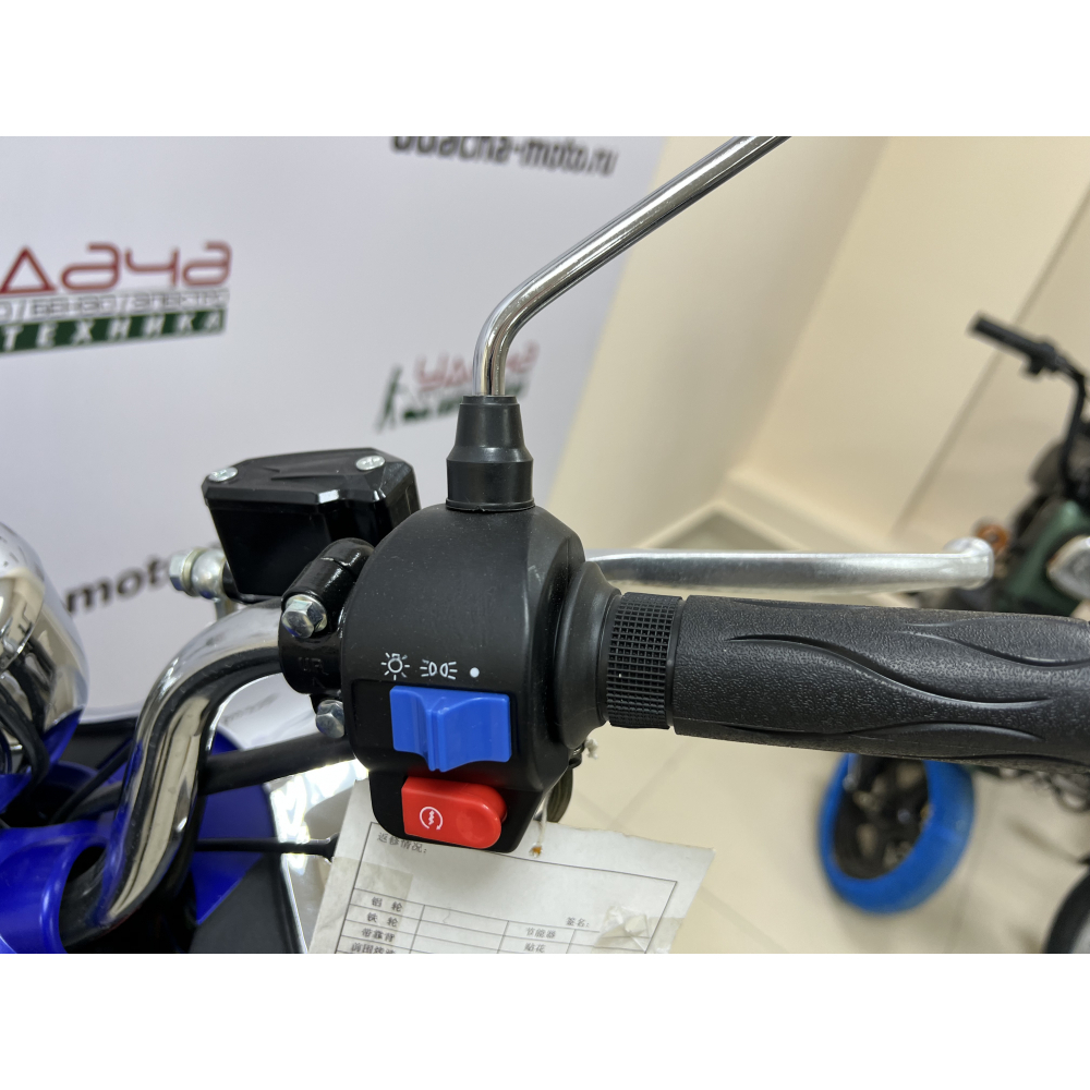 Скутер VENTO RETRO 49cc (150) сигнализация (99кг/100кг) Синий матовый Удача. Магазин садового инвентаря и техники в Калуге