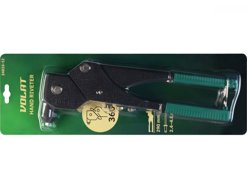 Заклепочник поворотный 2,4-4,8мм 290мм ВОЛАТ МОТОУДАЧА. Магазин мототехники и садового инвентаря с доставкой по всей России